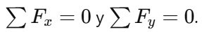 Fuerzas y equilibrio en los sistemas físicos ecuaciones